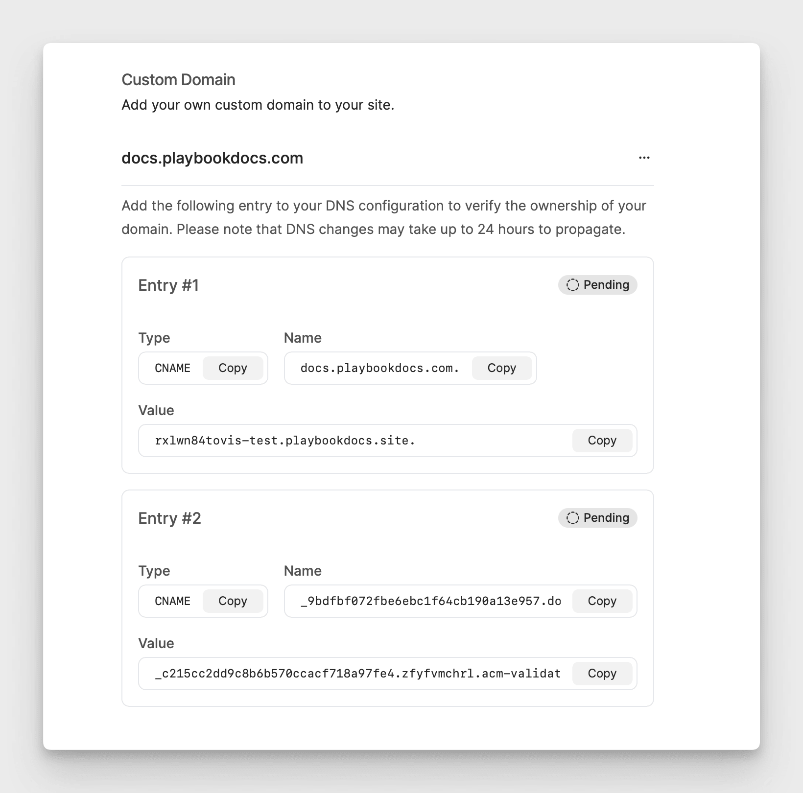 Custom Domains