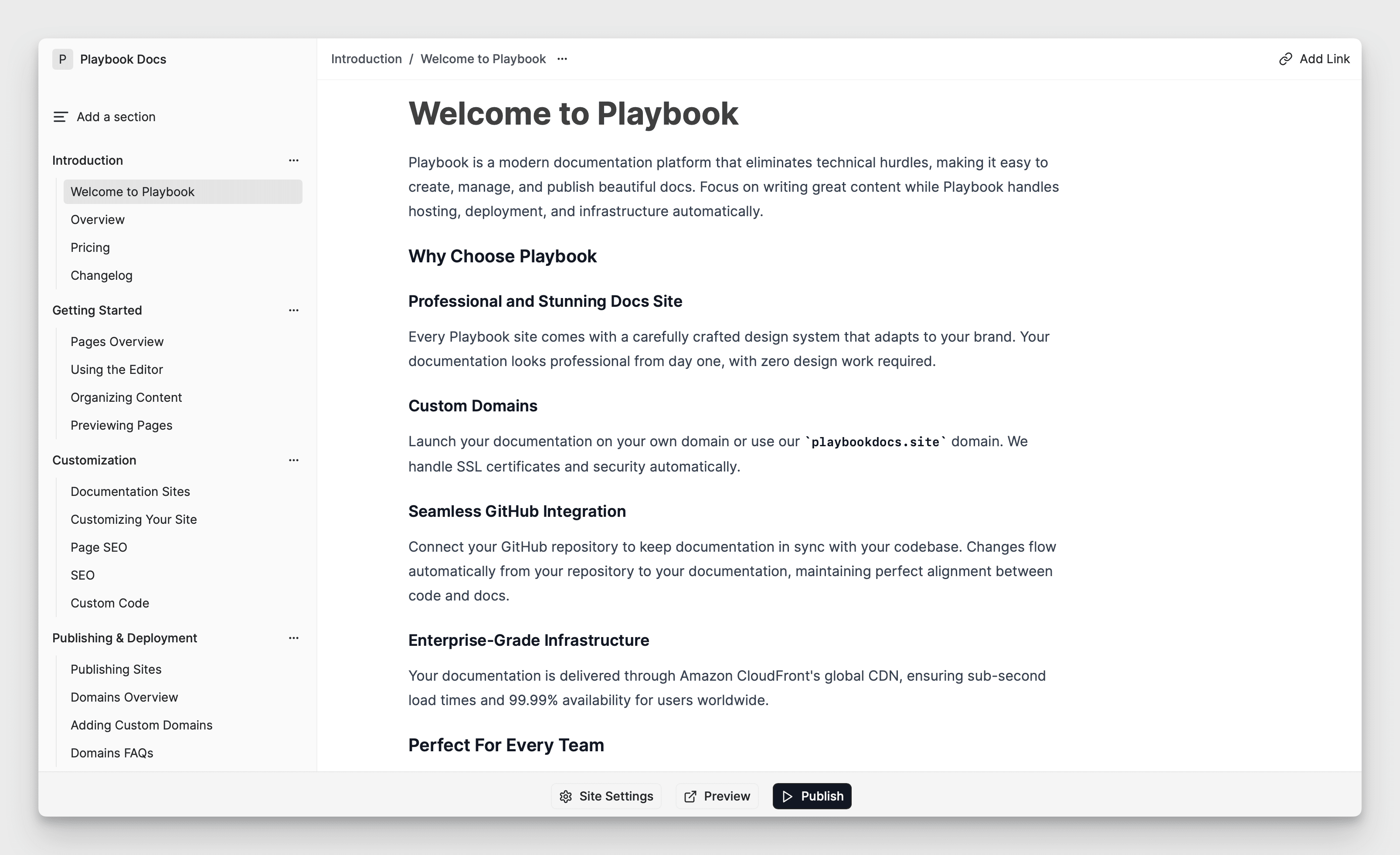 Playbook Platform