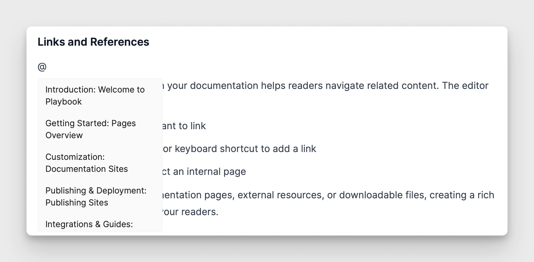 Page References